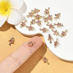 Ciondoli a stella Shegrace in ottone con pavé di zirconi cubici.&nbsp;XGRQ2O351-441B-G