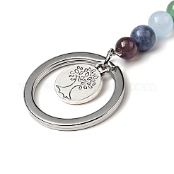 Natürliches Amethyst Chakra Schlüsselbund&nbsp;KEYC-F034-01A