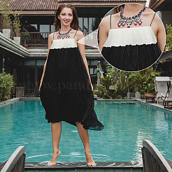 5 ярд двухслойной полиэстеровой плиссированной кружевной ленты&nbsp;OCOR-FG0002-12B