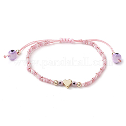 Braccialetti di perline di vetro intrecciate per le donne&nbsp;BJEW-MZ00122-04