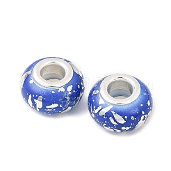 Европейские бусины-рондель из непрозрачной смолы&nbsp;RESI-Z046-03D