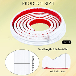 ПВХ самоклеящаяся гибкая молдинговая отделка&nbsp;DIY-WH20007-62B