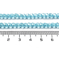 Placcare trasparente perle di vetro fili&nbsp;EGLA-A035-T4mm-A08