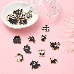 20шт 10 стиля подвески из сплава с эмалью&nbsp;ENAM-YW0004-20