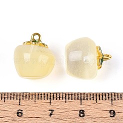 Pendentifs en forme de pomme en verre transparent&nbsp;X1-DGLA-E004-16K