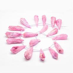 Гальванические природный кристалл кварца бусы пряди&nbsp;G-G890-A-06