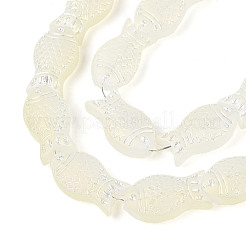 Матовые стеклянные бусины&nbsp;GLAA-T023-40C-08