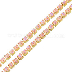 Chaînes en laiton avec strass&nbsp;CHC-N017-003A-C07