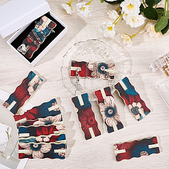 12 Stück Halsketten-Displaykarten aus Polyester mit Blumenmuster&nbsp;CDIS-OC0001-14G