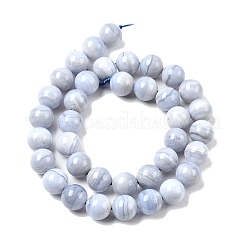 Naturali pizzo blu agata perline fili&nbsp;G-G344-A06-10mm