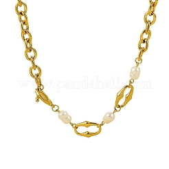 Ожерелья из нержавеющей стали 304 с цепочкой из троса&nbsp;NJEW-U031-12G