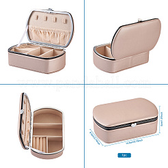 Коробка для хранения ювелирных изделий из искусственной кожи&nbsp;LBOX-TAC0001-01C