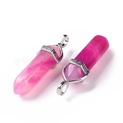 Подвески из натурального агата с двумя концами&nbsp;LS-G-F295-05H