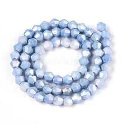 Fili di perle di vetro bicono galvanizzate anti-ossidazione&nbsp;EGLA-T021-6mm-16-09