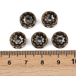 Messing Strass Zwischen perlen&nbsp;RB-A014-Z10mm-01AB-NF