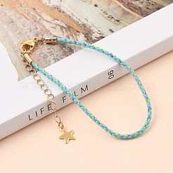 Bracelets de cordon tressé en coton&nbsp;BJEW-JB05501-02