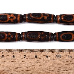 Stränge aus natürlichen Achat-Dzi-Perlen im tibetischen Stil&nbsp;G-Q606-42G-01