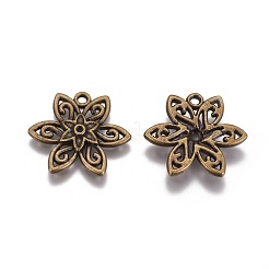 Tibetischer stil Aluminium Anhänger & Charms&nbsp;TIBEP-EBB088YKG-AB-FF