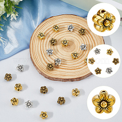 36 шт. 3 цвета бусины из сплава в тибетском стиле&nbsp;FIND-PA0001-17