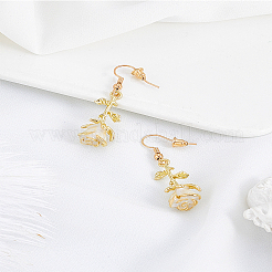 1 пара серег-подвесок из сплава с эмалью&nbsp;EJEW-LP0007-108B