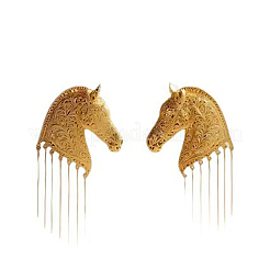 Orecchini a nappa in lega con motivo a cavallo per donna&nbsp;WG227FF-01