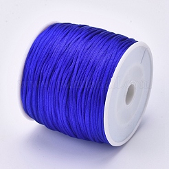 Cordón redondo de nailon satinado con forma de cola de rata&nbsp;NWIR-WH0009-15A-09