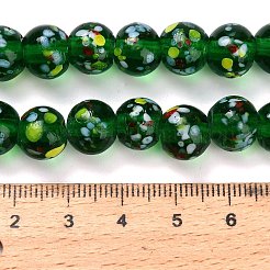 Бусы лэмпворк ручной работы&nbsp;LAMP-H071-01C-02