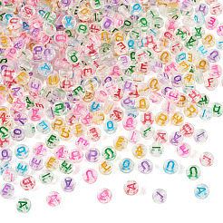 500 шт. 5 вида прозрачных акриловых бусин&nbsp;MACR-TA0002-23
