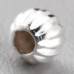 Perle di ottone placcato di lunga durata&nbsp;KK-O133-001A-S