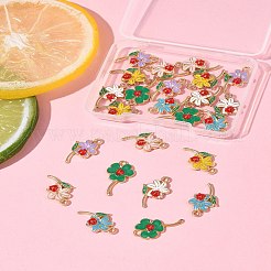 24шт 6 стиля подвески из сплава с эмалью&nbsp;FIND-FS0004-18