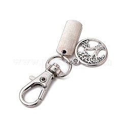 Вдохновляющее слово и дерево жизни подвеска в тибетском стиле из сплава&nbsp;HJEW-JM02192