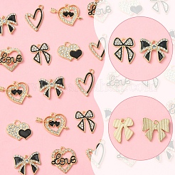 28шт 6 стиля подвески из сплава с эмалью&nbsp;FIND-FS0003-22