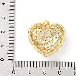 Латунные микропаве прозрачные подвески с фианитом&nbsp;KK-B141-03G-03