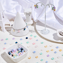 240шт 3 цвета непрозрачных бусин из смолы&nbsp;RESI-PA0001-16