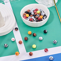 Бусины из полимерной глины ручной работы 8 шарик&nbsp;CLAY-TA0001-84A