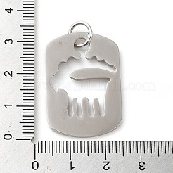 Pendenti cavi in acciaio inossidabile 304 anti-ossidazione&nbsp;STAS-C086-04D-P