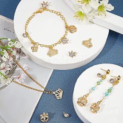 60 pièces 6 styles pendentifs en alliage&nbsp;PALLOY-PH0001-76G