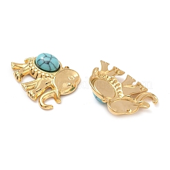 Окрашенные синтетические бирюзовые подвески&nbsp;STAS-L026-08G-01