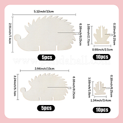 1 набор незаконченных деревянных ёжиков&nbsp;WOOD-SP0001-68