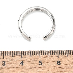 Anneaux ouverts de manchette en laiton à micro-pavé de zircone cubique&nbsp;RJEW-Z145-08P