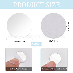 250 шт. акриловые самоклеящиеся наклейки на зеркало&nbsp;AJEW-SP0001-21A