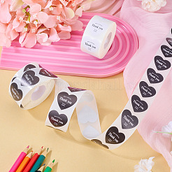 2 рулон 2-х цветных сердечек с наклейками в виде ролла со словами благодарности&nbsp;DIY-TA0013-57