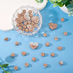 38 Stück handgefertigte Strassperlen aus Polymer-Ton&nbsp;CLAY-BT0001-14
