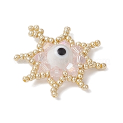 Подвески-звезды из стеклянных бусин&nbsp;PALLOY-MZ00624-01