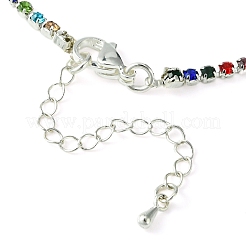 Fabrication de bracelets en laiton strass chaînes en strass&nbsp;AJEW-JB01171