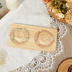 Бук деревянный ювелирный браслет кольцо дисплей держатель поднос&nbsp;ODIS-WH0010-02J-01