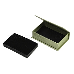 Boîtes magnétiques pour présentoirs à bijoux en papier imprimé floral&nbsp;CON-K015-03B-02