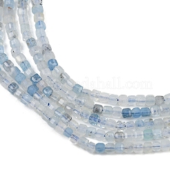 Природные Аквамарин бисер нитей&nbsp;LS-G-L628-D10-2x2mm-01