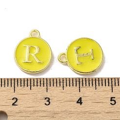 (распродажа с дефектом: окисление) подвески с эмалью в виде буквы a~z из сплава&nbsp;ENAM-XCP0001-40G