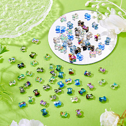80pcs 8 Farben galvanisieren Glasperlen&nbsp;FIND-TA0010-08